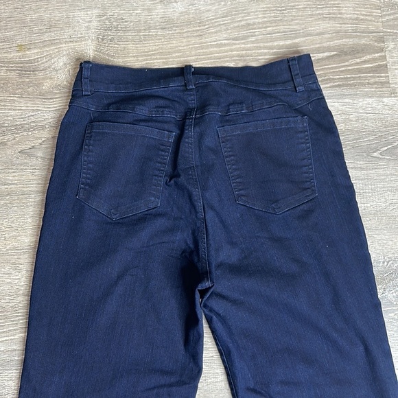 Klaveli Dark Blue High Waisted Straight Leg Jeans Sz 8 - Picture 5 of 10